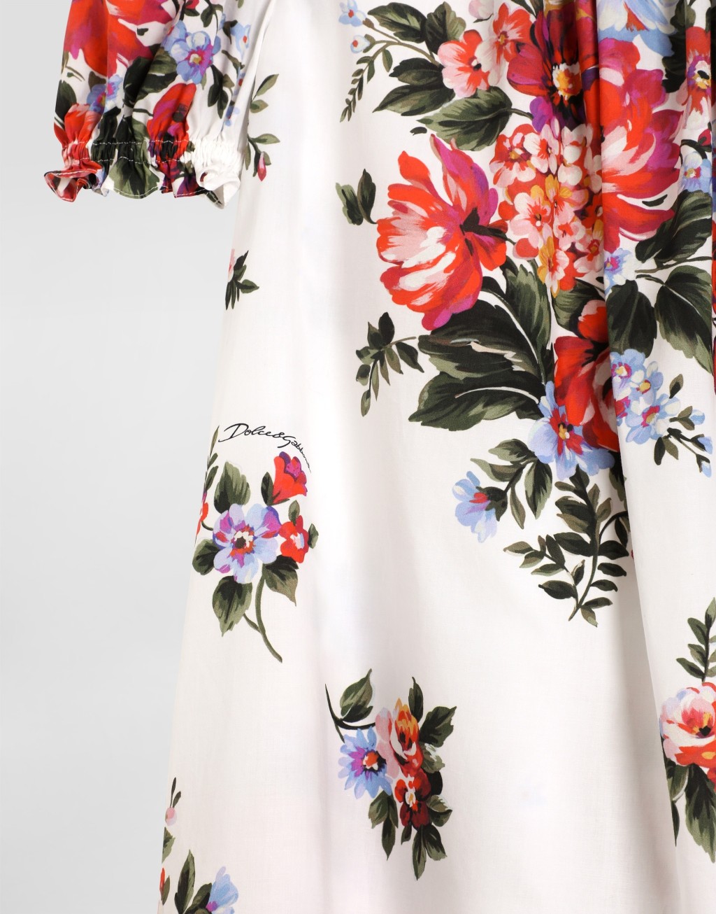 棉质连衣裙 花束印花3