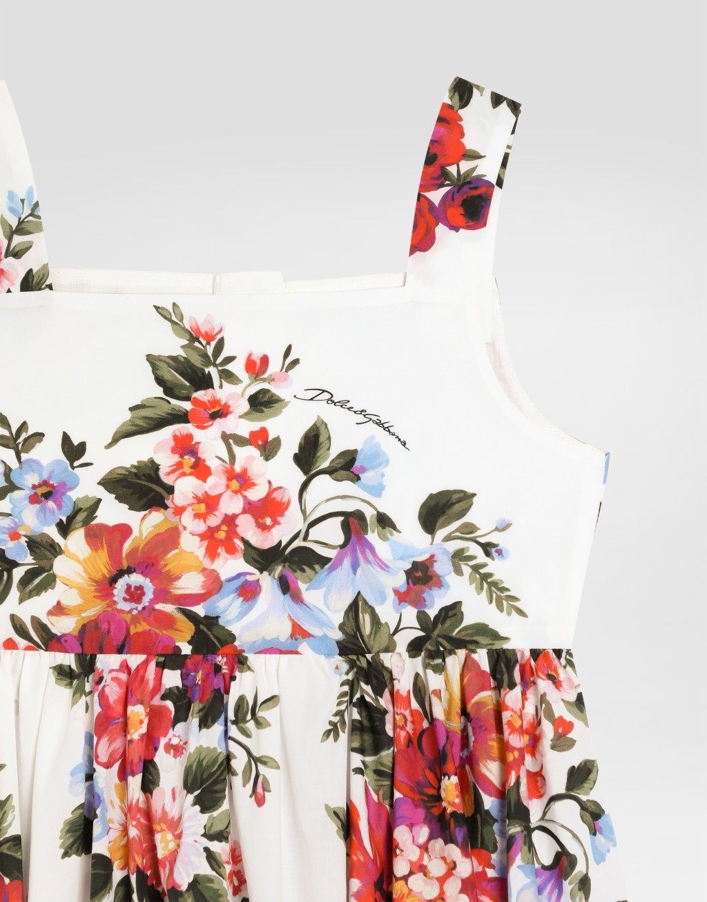 花束印花府绸连衣裙3