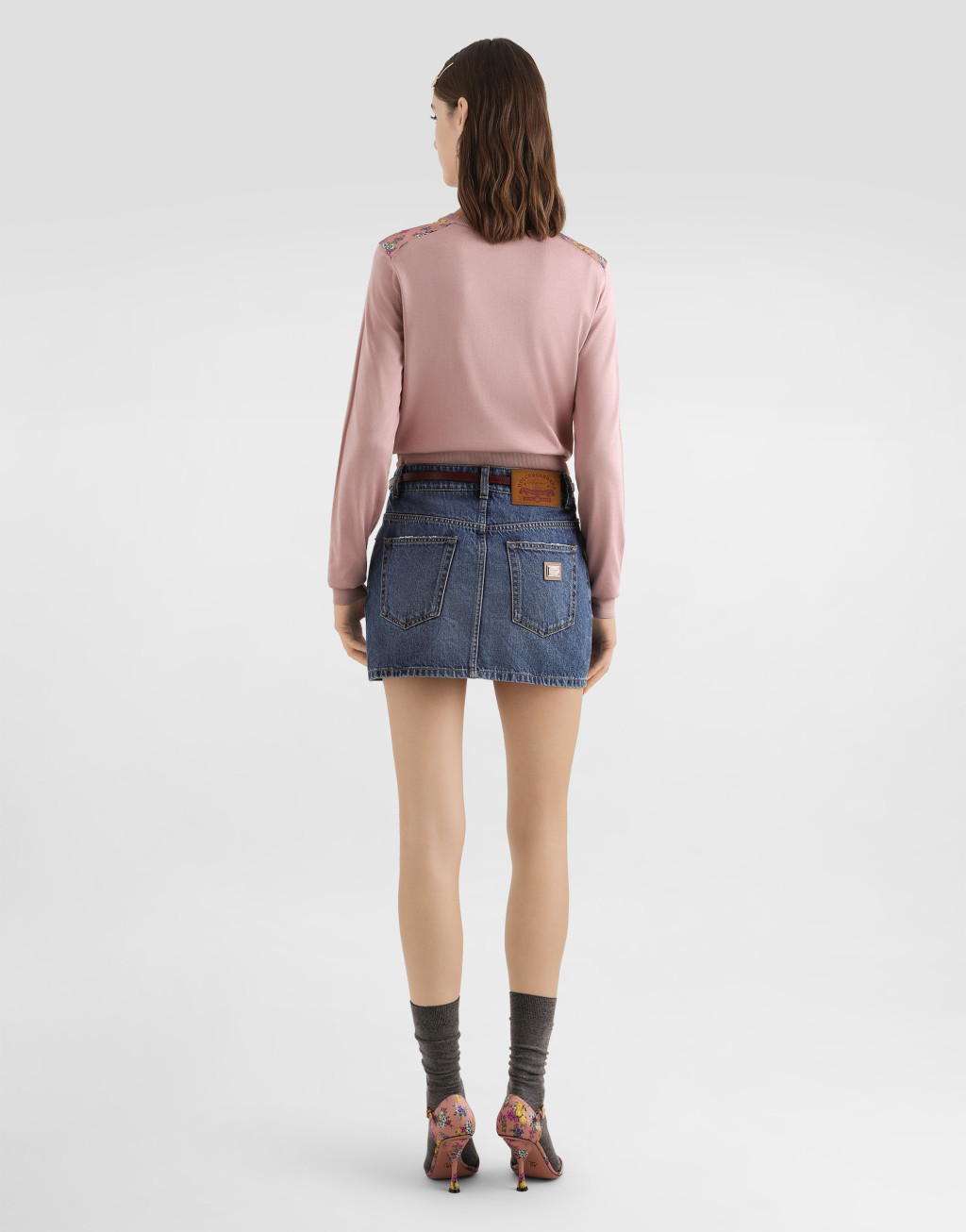 套头衫 真丝缎面 小碎花印花3