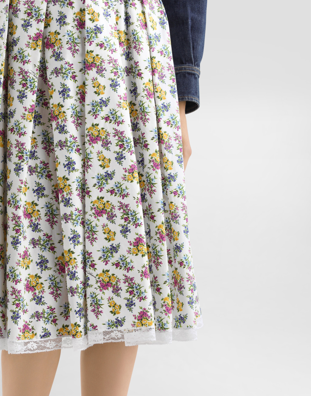 半身裙 府绸 褶裥 小碎花印花4