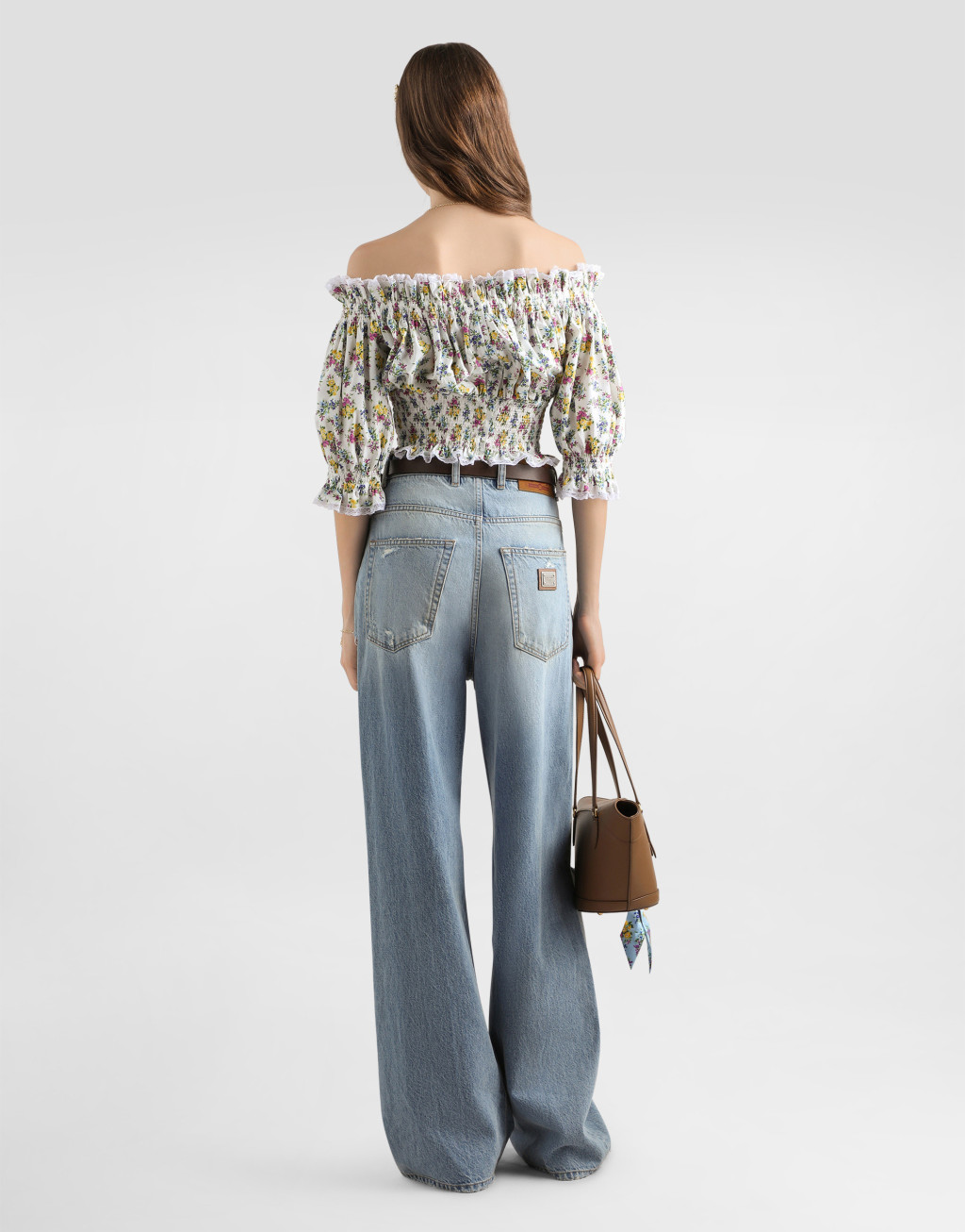 府绸小碎花印花上衣3