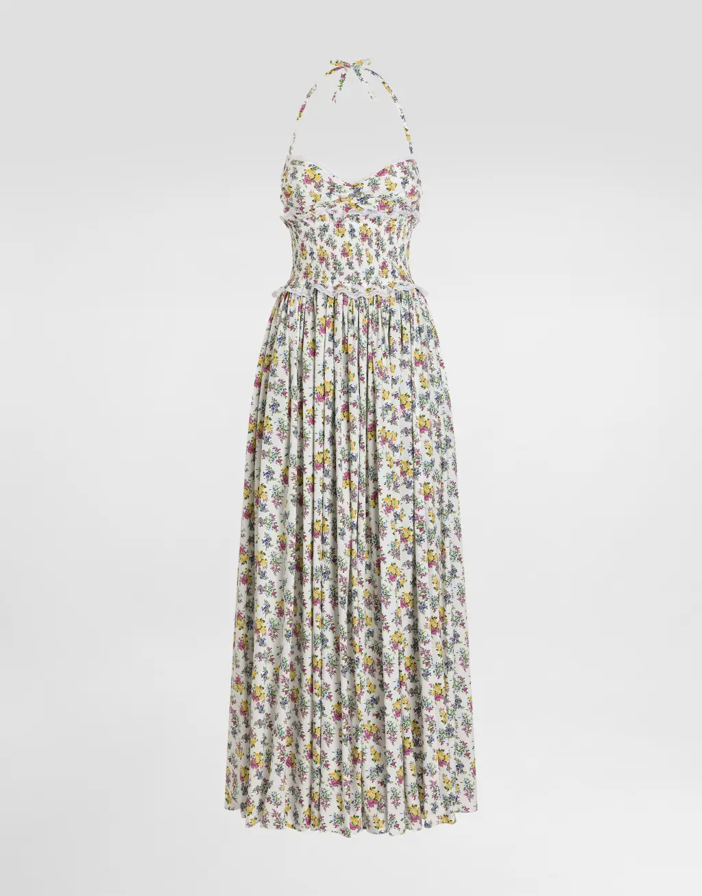 小碎花印花府绸连衣裙