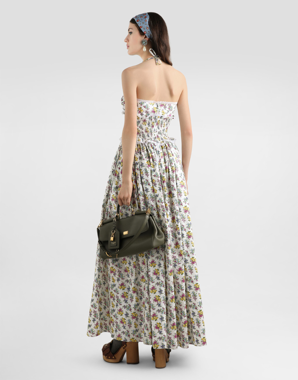 小碎花印花府绸连衣裙3