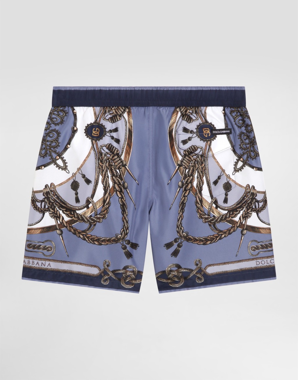 中长款尼龙印花泳裤2