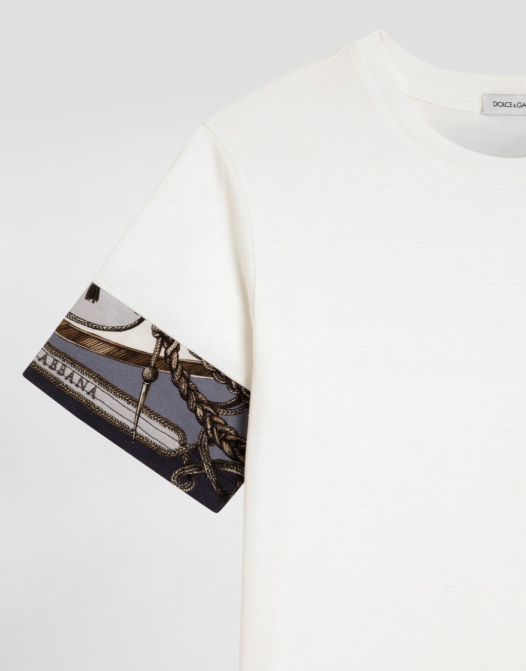 针织T恤 饰以工装印花细节4