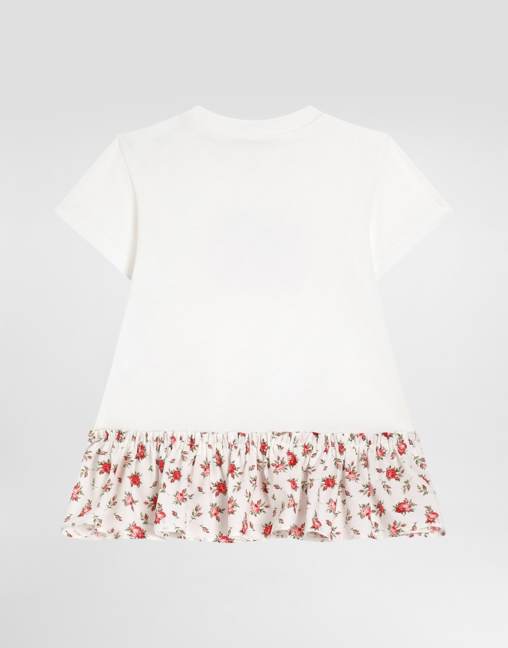 连衣裙 针织与府绸 饰以DG标识 小玫瑰印花2