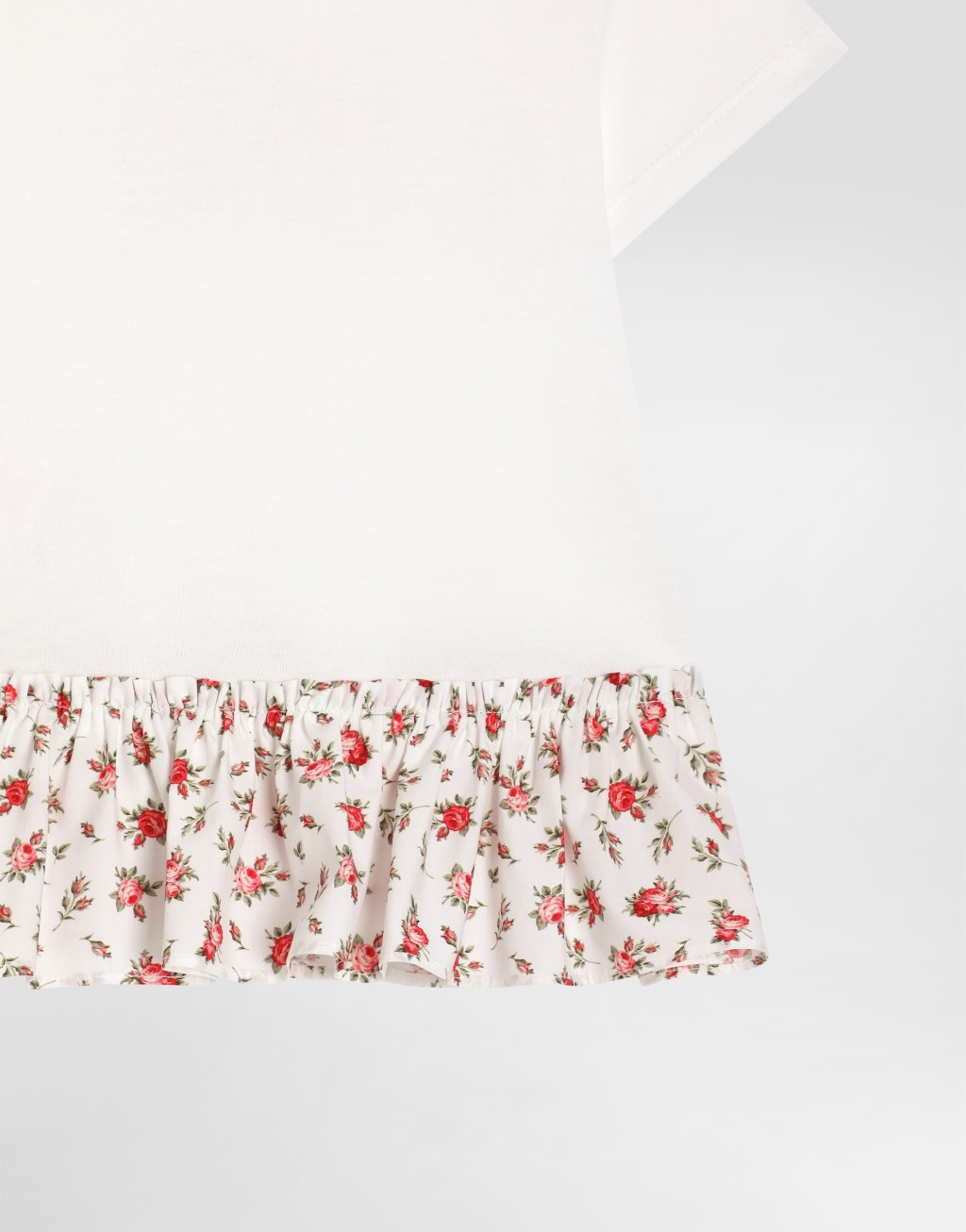 连衣裙 针织与府绸 饰以DG标识 小玫瑰印花5