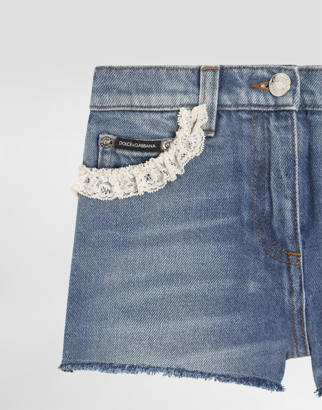 牛仔短裤 洗水效果3