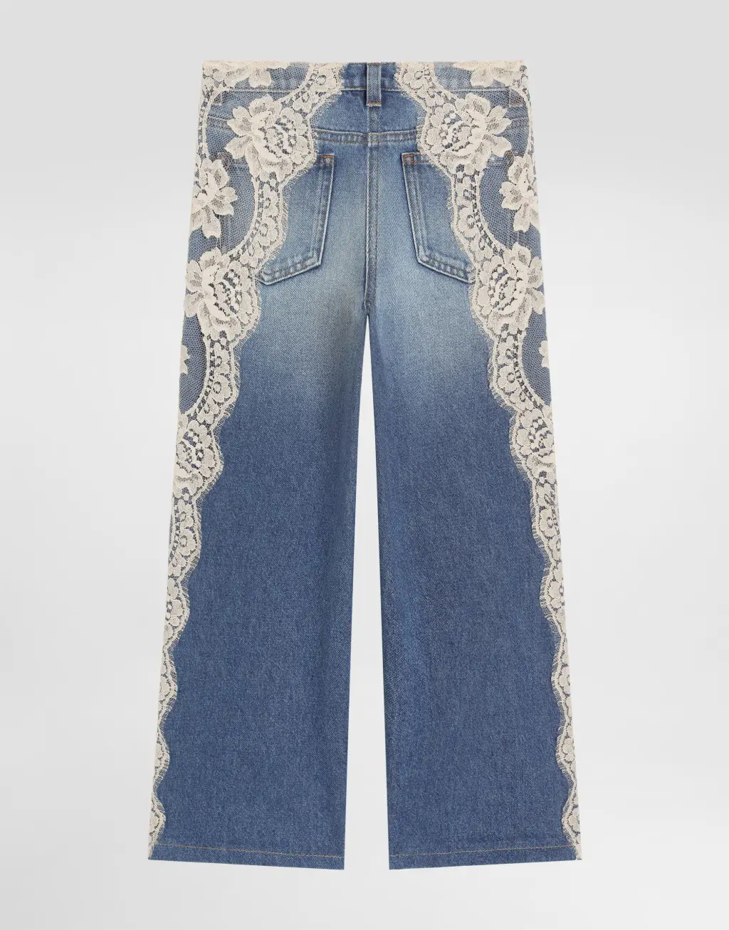 牛仔布五袋长裤