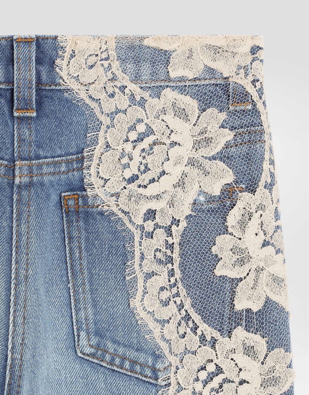 牛仔布五袋长裤4