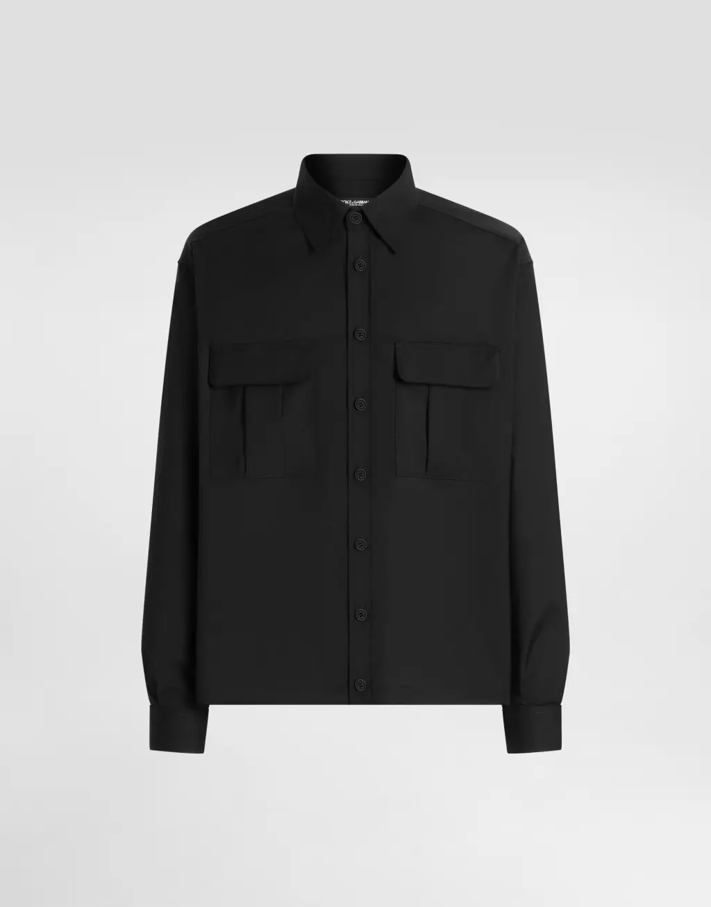 羊毛混纺帆布衬衫