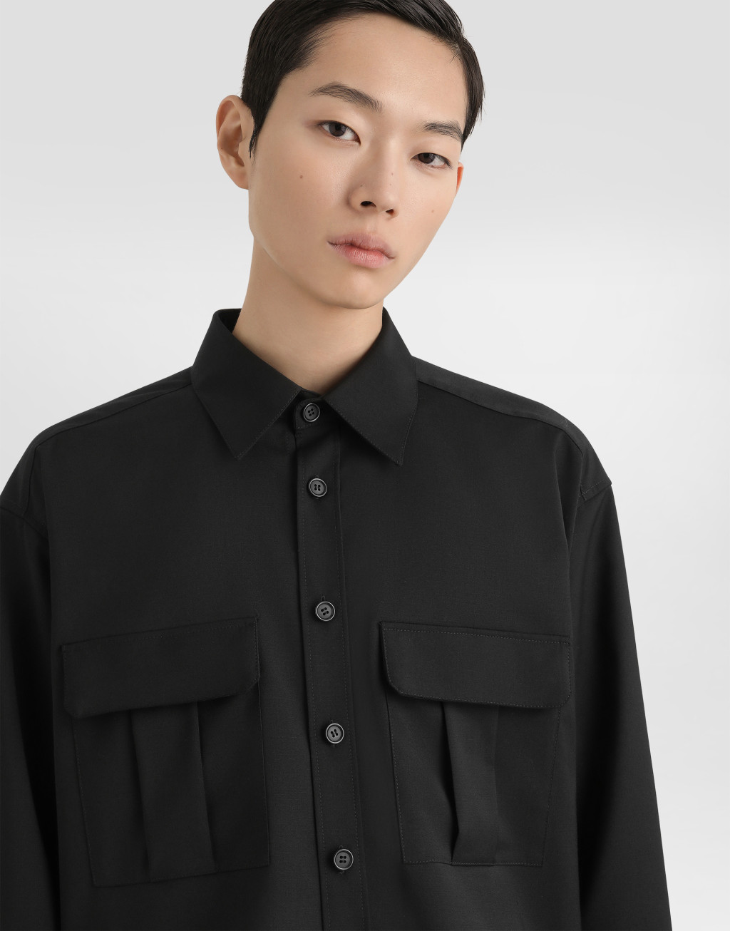 羊毛混纺帆布衬衫4