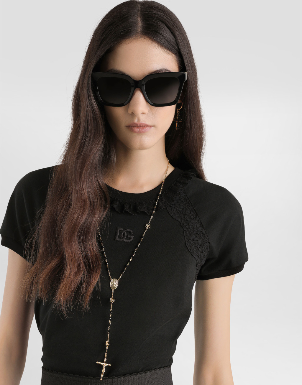 T恤 针织 饰以蕾丝与刺绣4