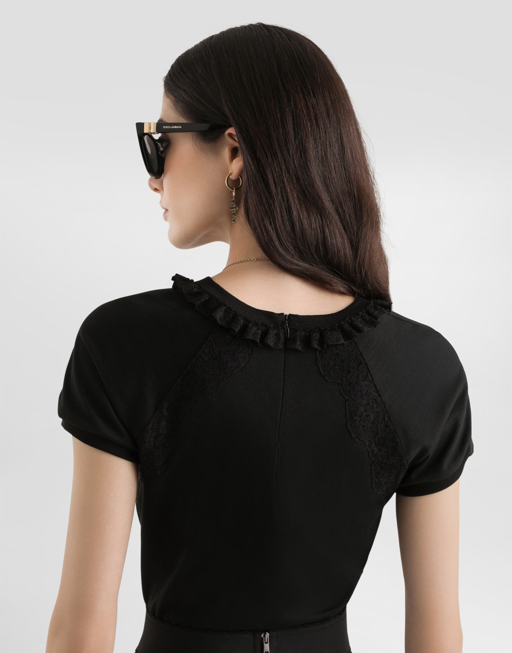 T恤 针织 饰以蕾丝与刺绣5