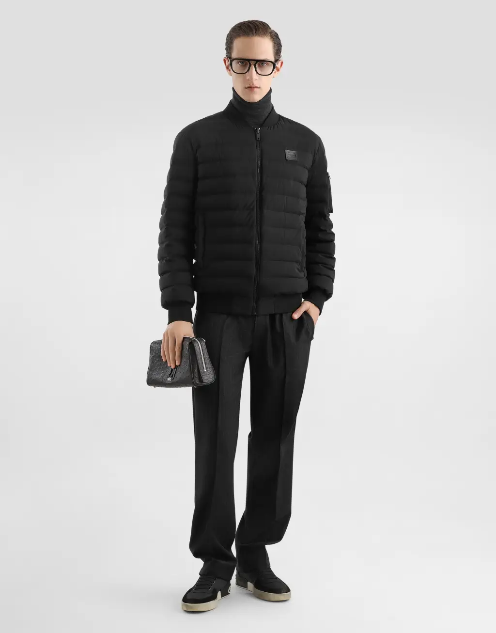 绗缝飞行员夹克