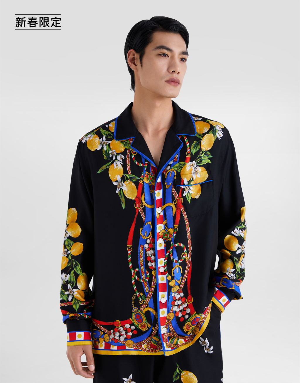 【新春限定】印花真丝斜纹衬衫4