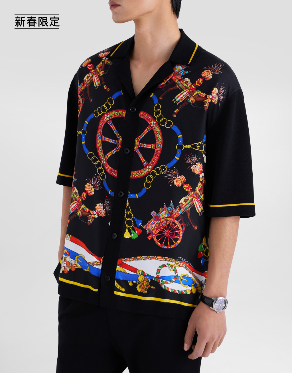 【新春限定】Carretto 印花斜纹衬衫5