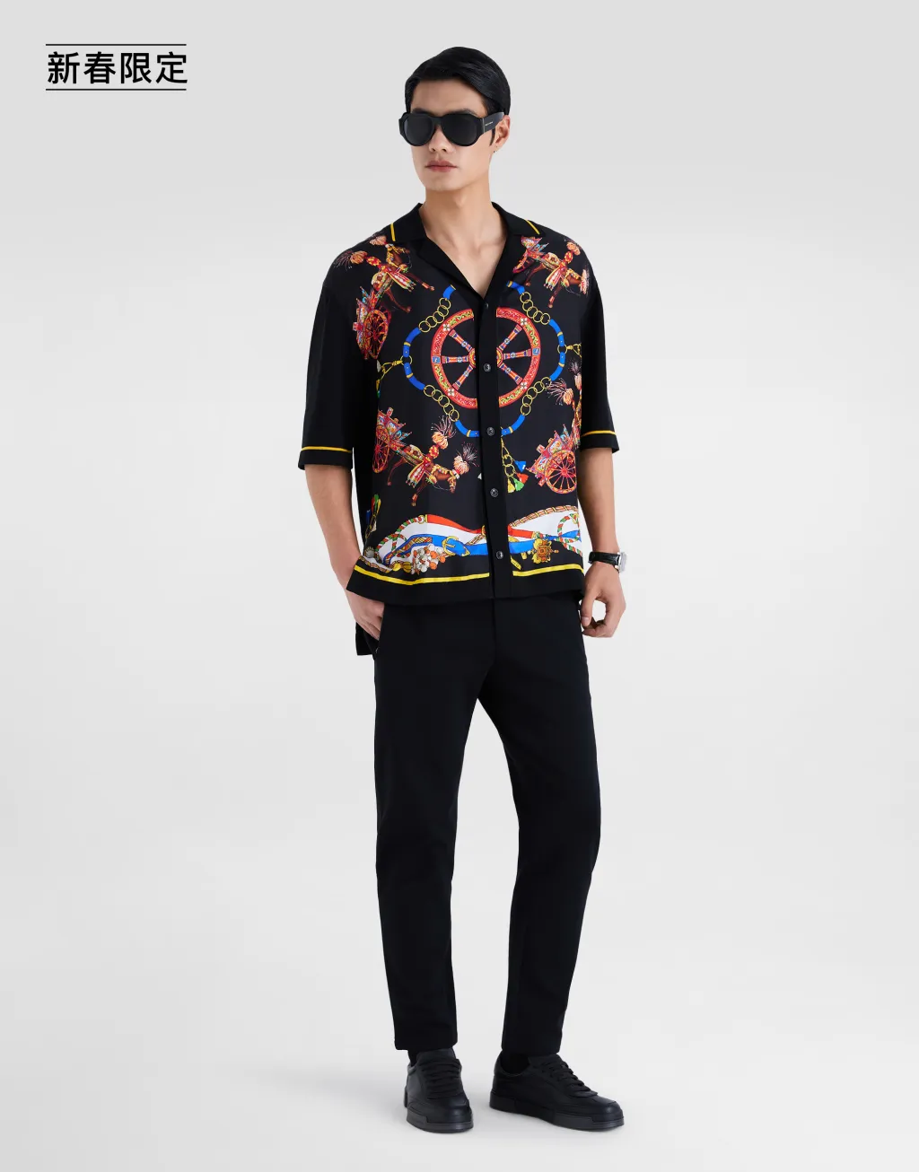 【新春限定】Carretto 印花斜纹衬衫