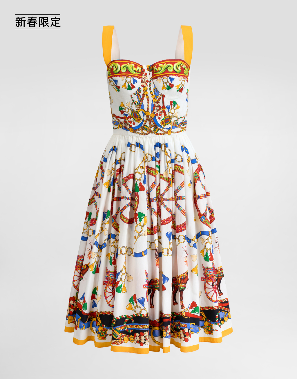 【新春限定】印花府绸连衣裙1