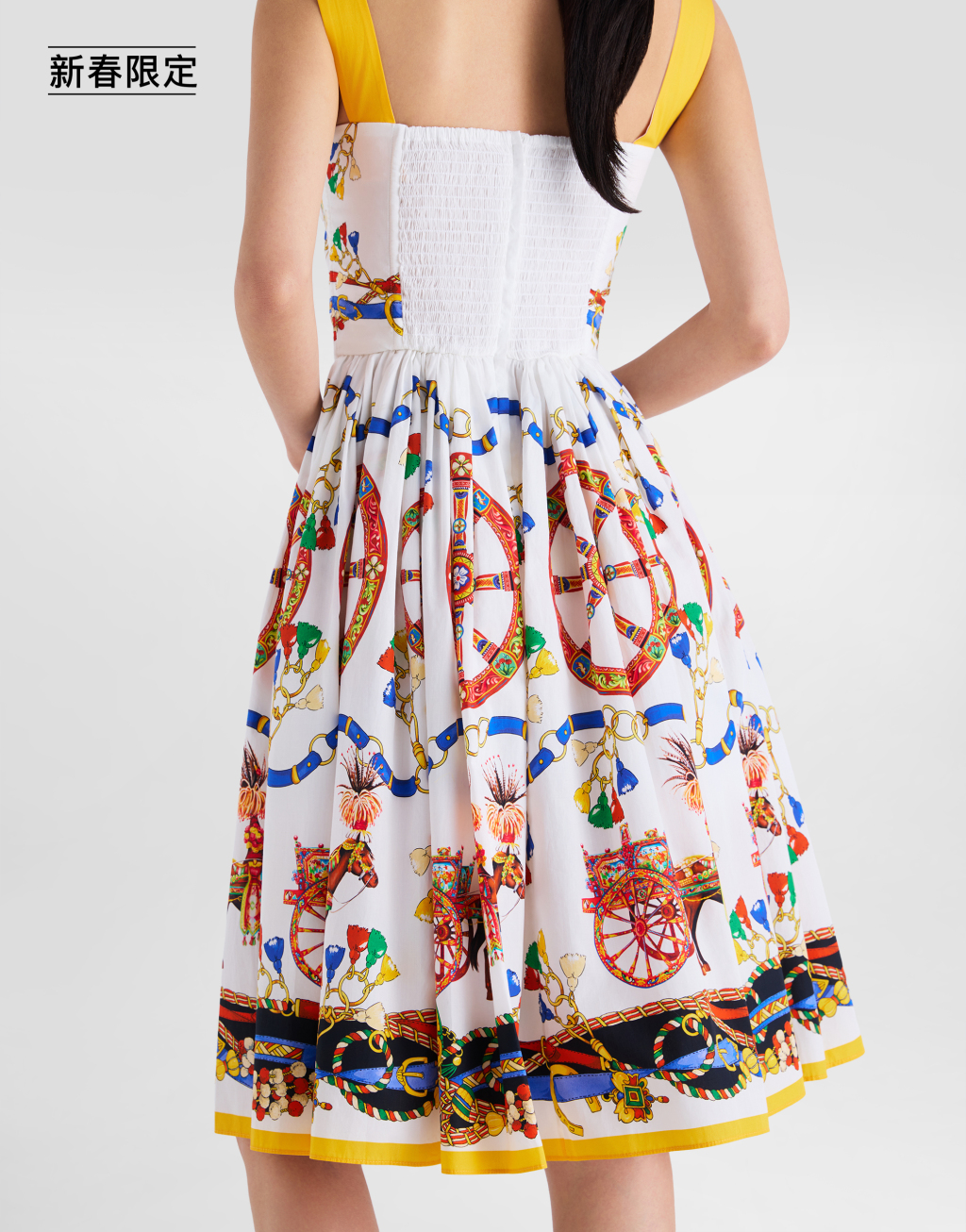 【新春限定】印花府绸连衣裙5