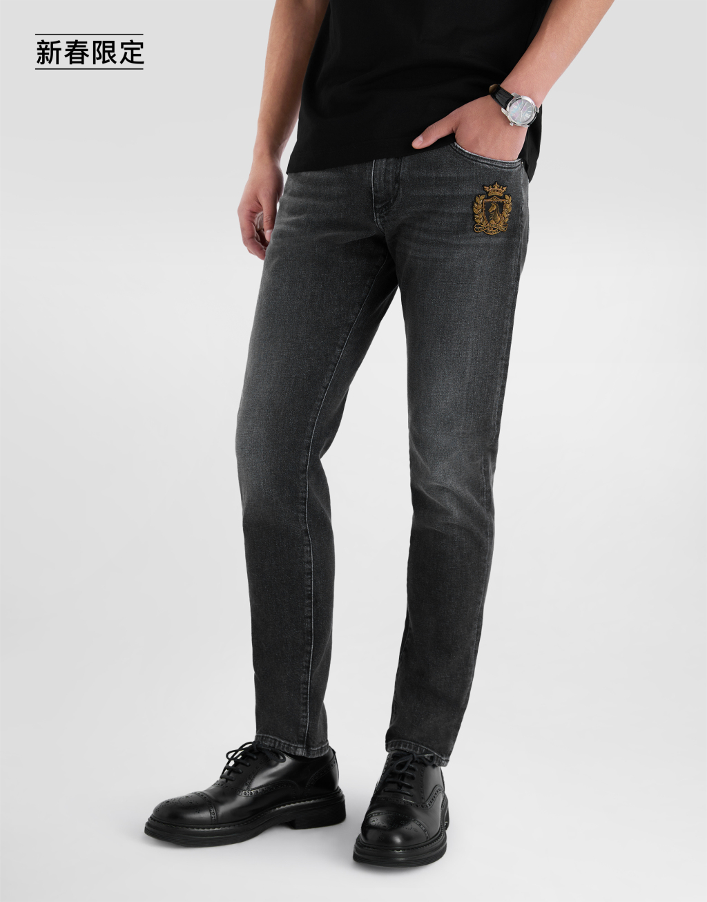 【新春限定】贴饰牛仔长裤4