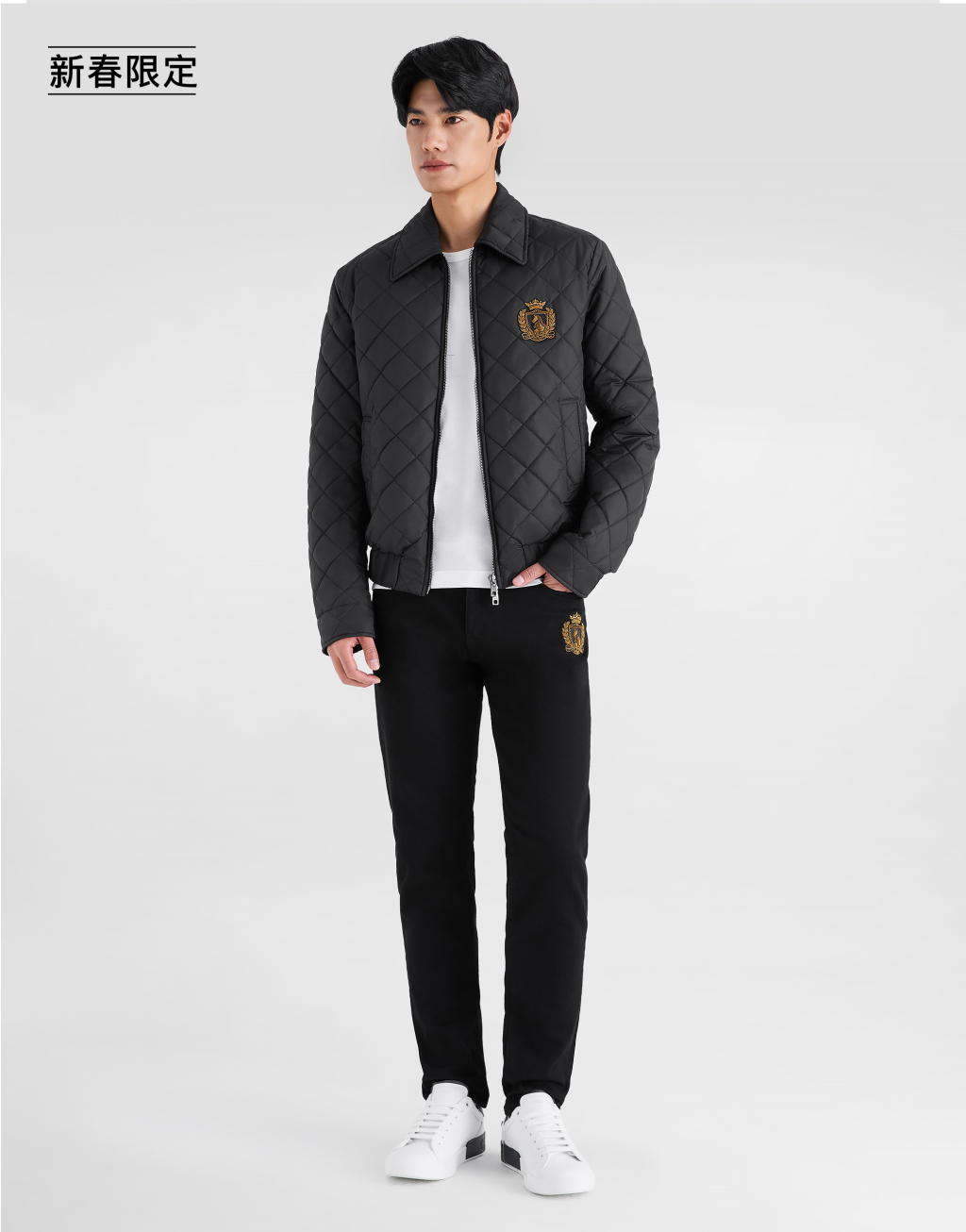 【新春限定】贴布装饰牛仔长裤2