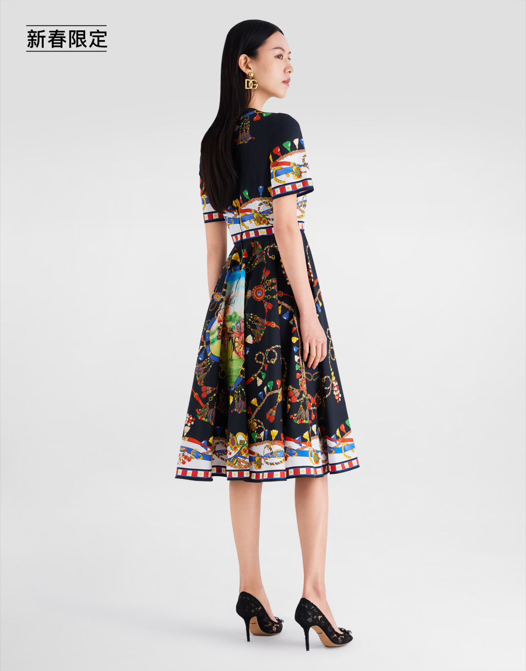 【新春限定】印花府绸连衣裙3