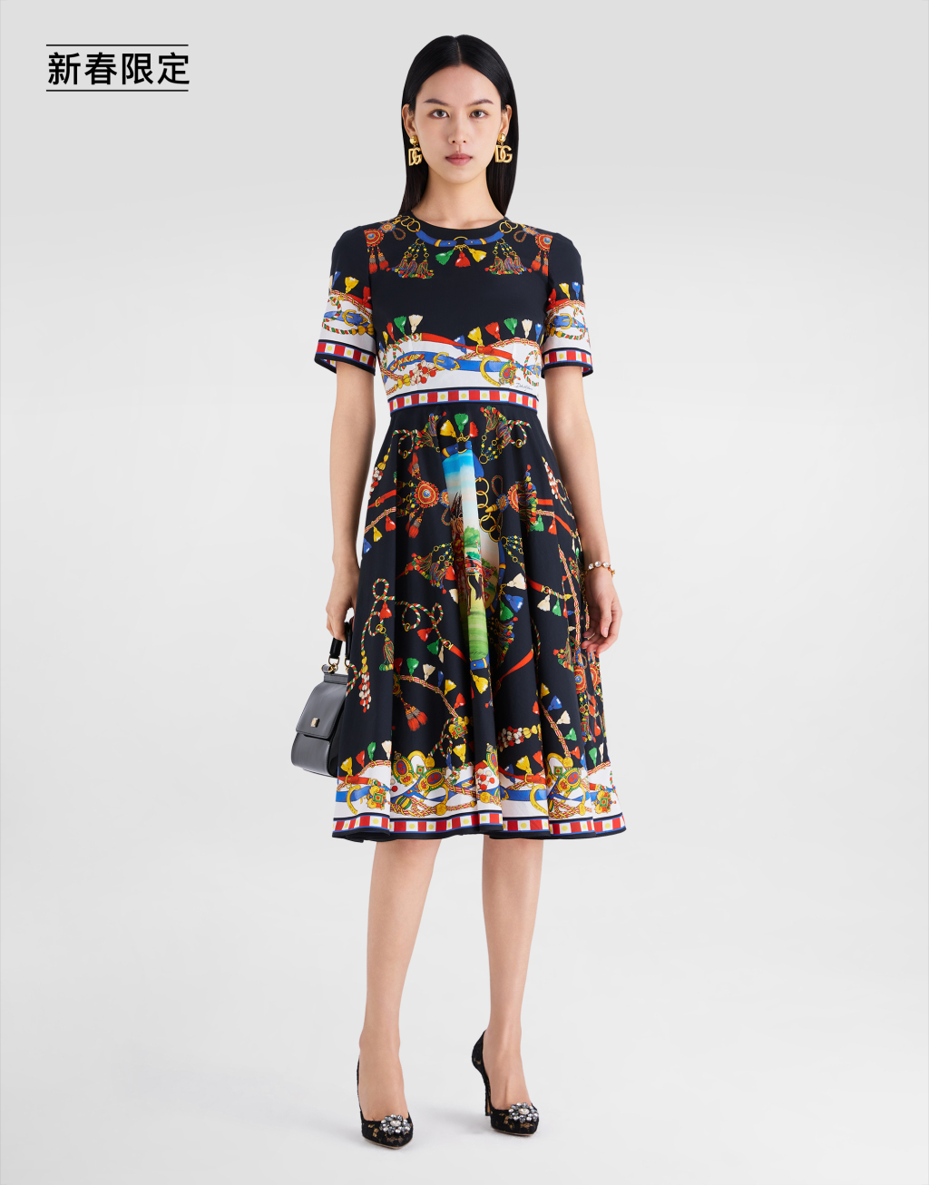 【新春限定】印花府绸连衣裙2