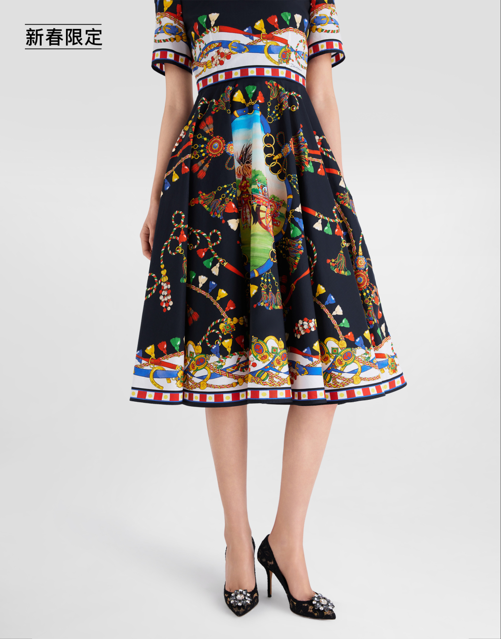 【新春限定】印花府绸连衣裙5