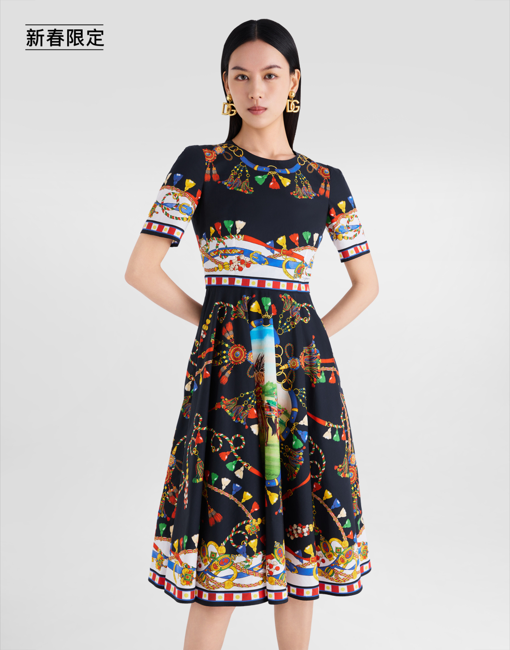【新春限定】印花府绸连衣裙4