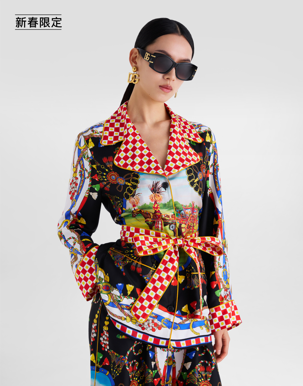 【新春限定】印花真丝斜纹衬衫4