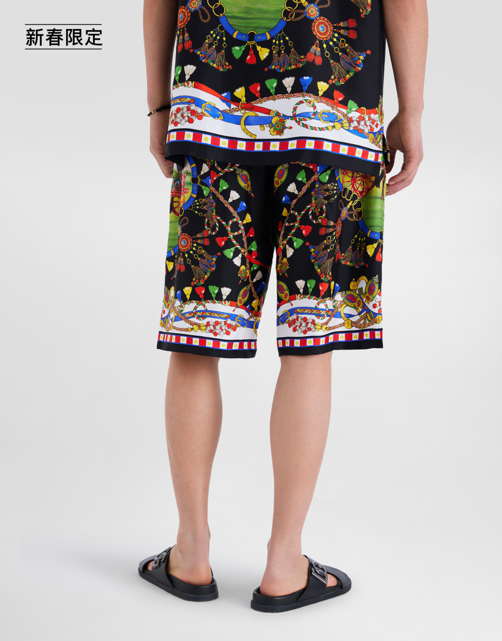 【新春限定】Vanity 印花真丝斜纹百慕大短裤5