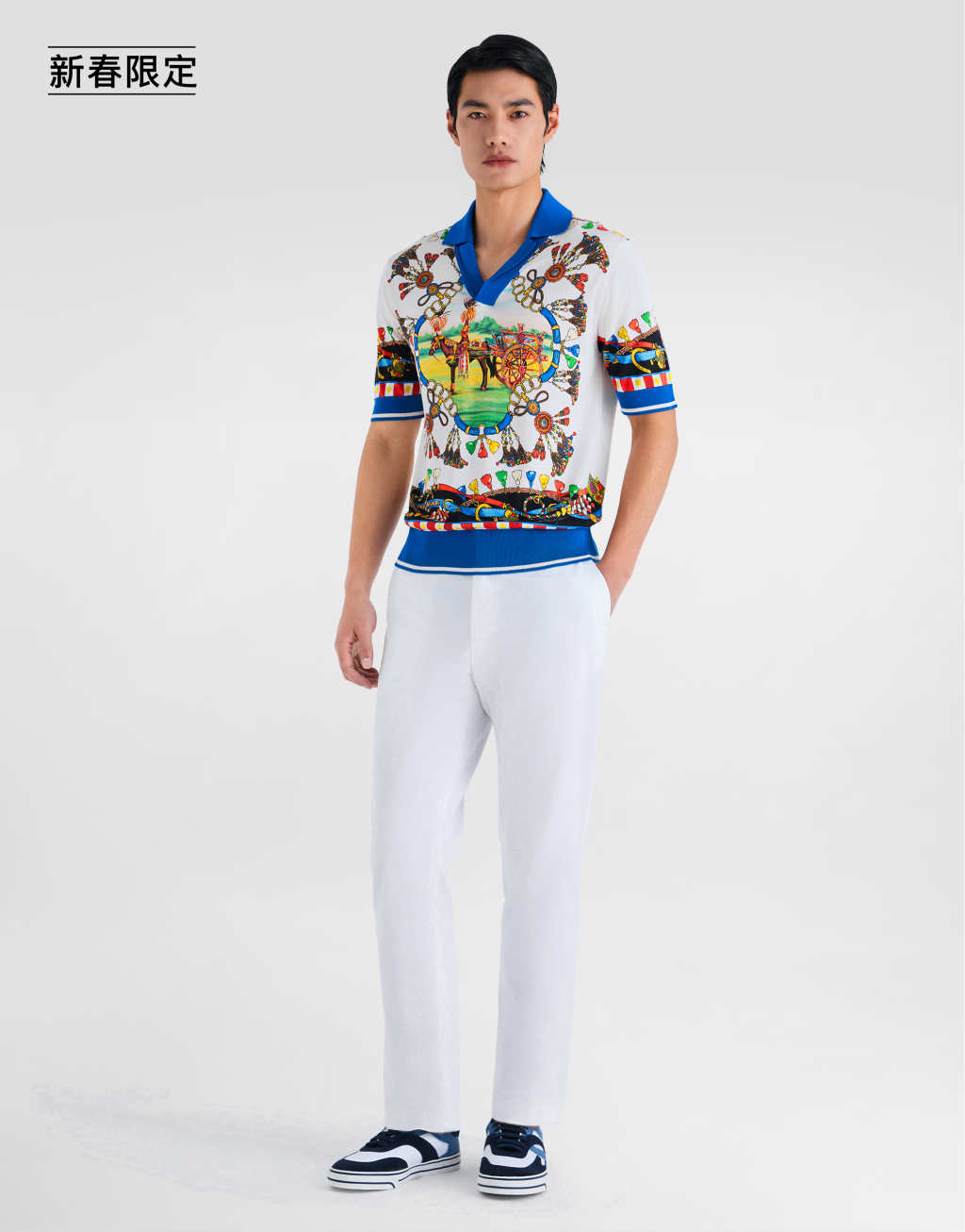 【新春限定】印花真丝Polo衫2