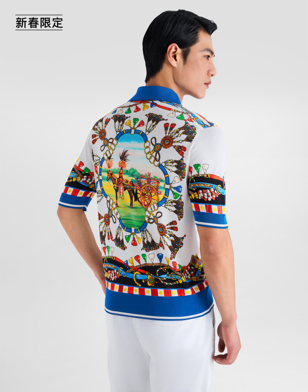 【新春限定】印花真丝Polo衫5