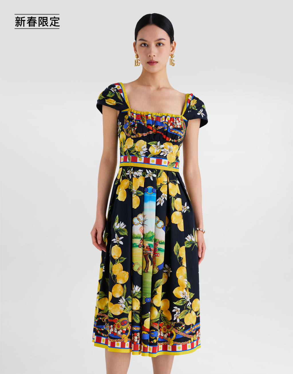 【新春限定】印花府绸连衣裙4