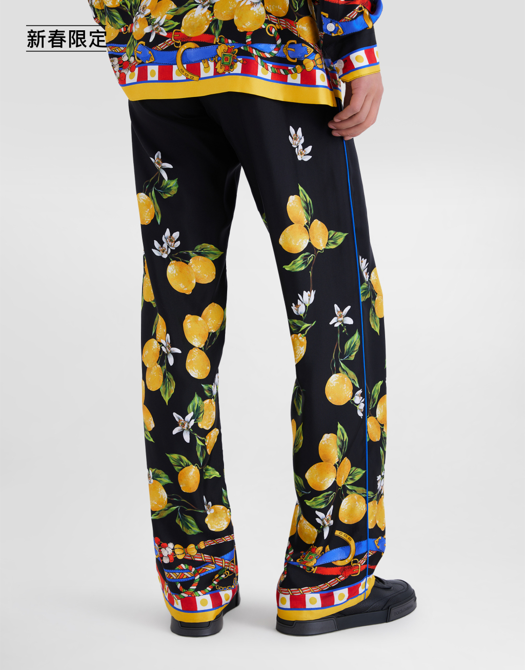 【新春限定】印花真丝斜纹长裤5