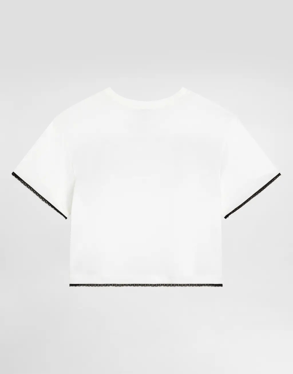 金属DG徽标镶钻弹力棉T恤