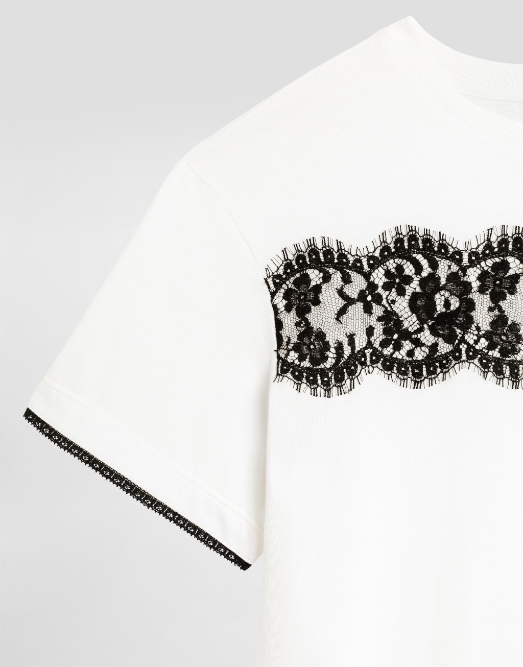 金属DG徽标镶钻弹力棉T恤4