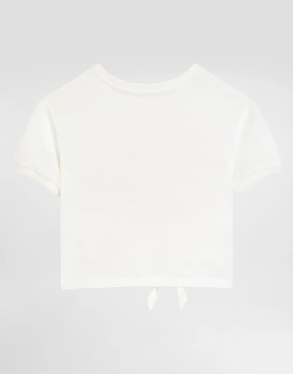 印花配毛巾绣弹力棉T恤