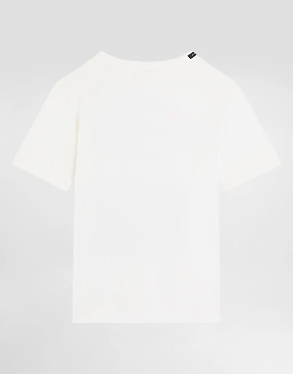 明信片印花弹力棉T恤