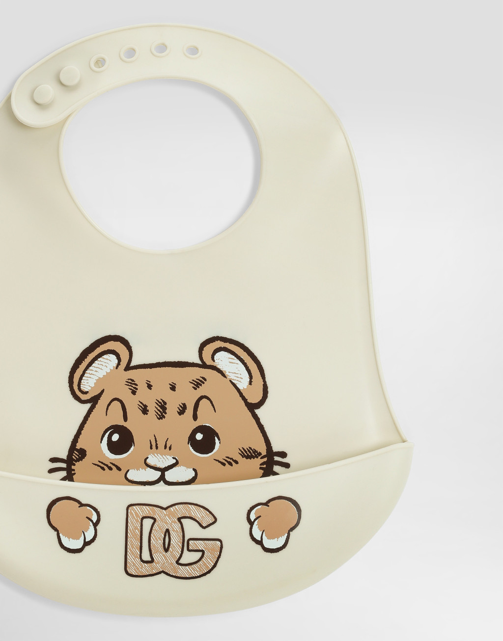 印花豹纹硅胶围嘴3