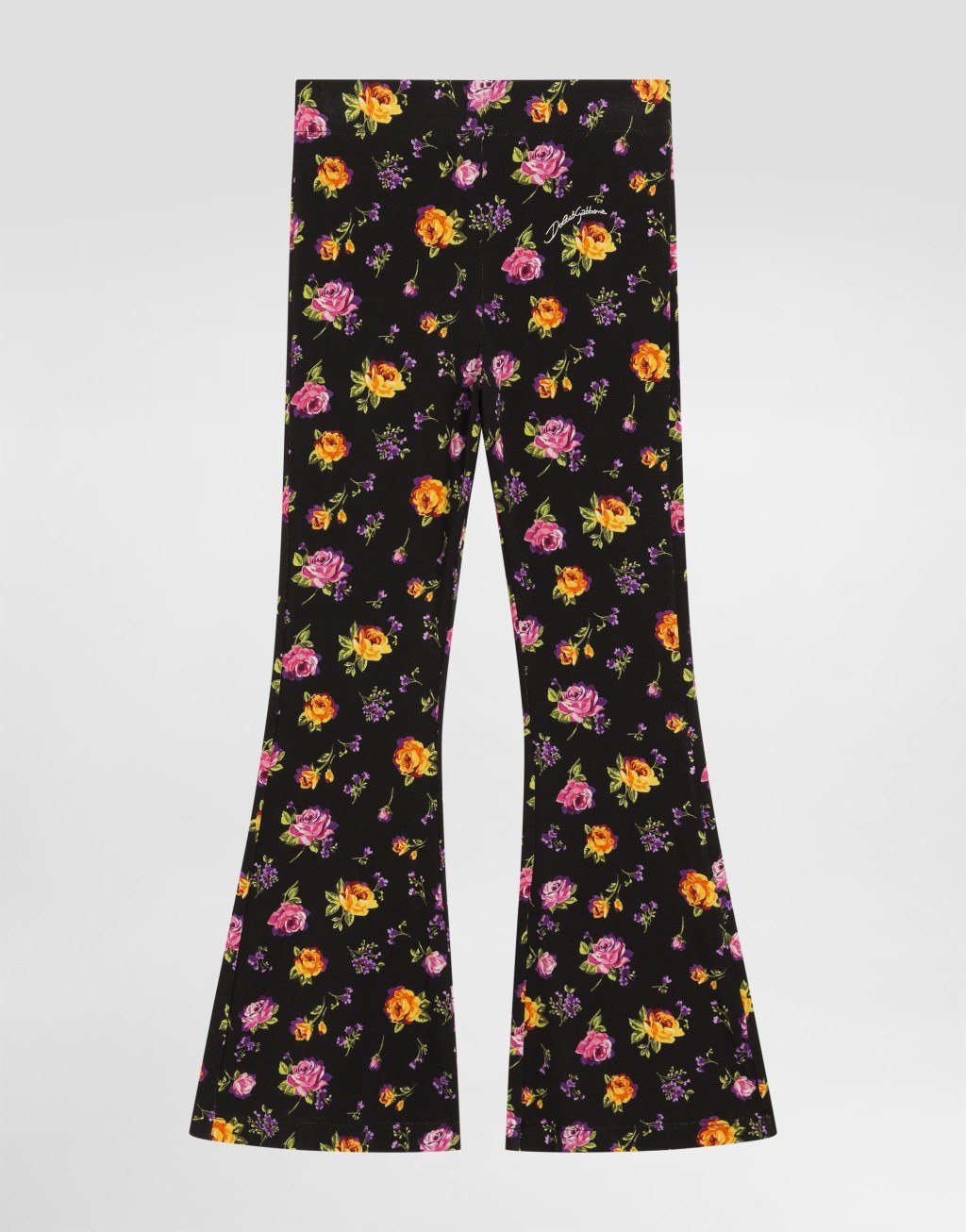 小花印花弹力棉长裤1