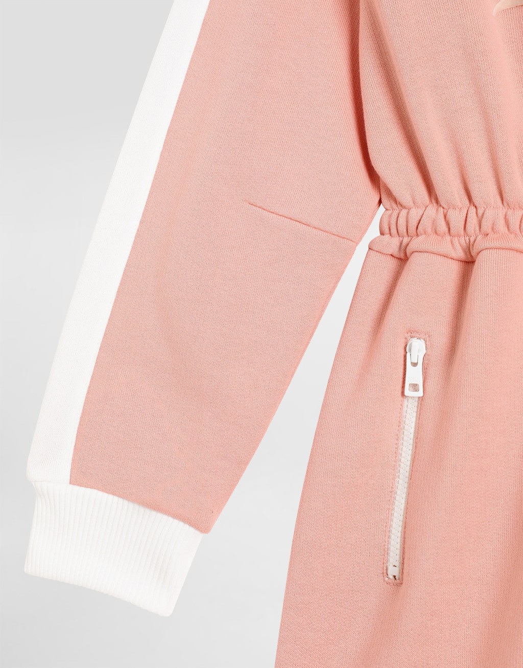 印花抓绒连衣裙5