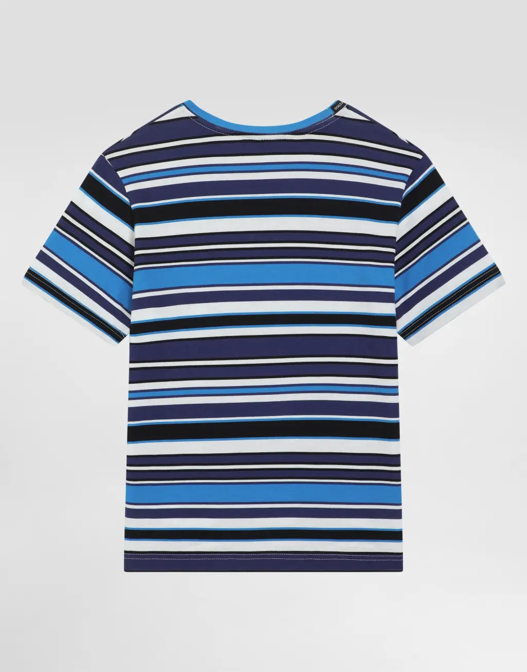 条纹弹力棉T恤