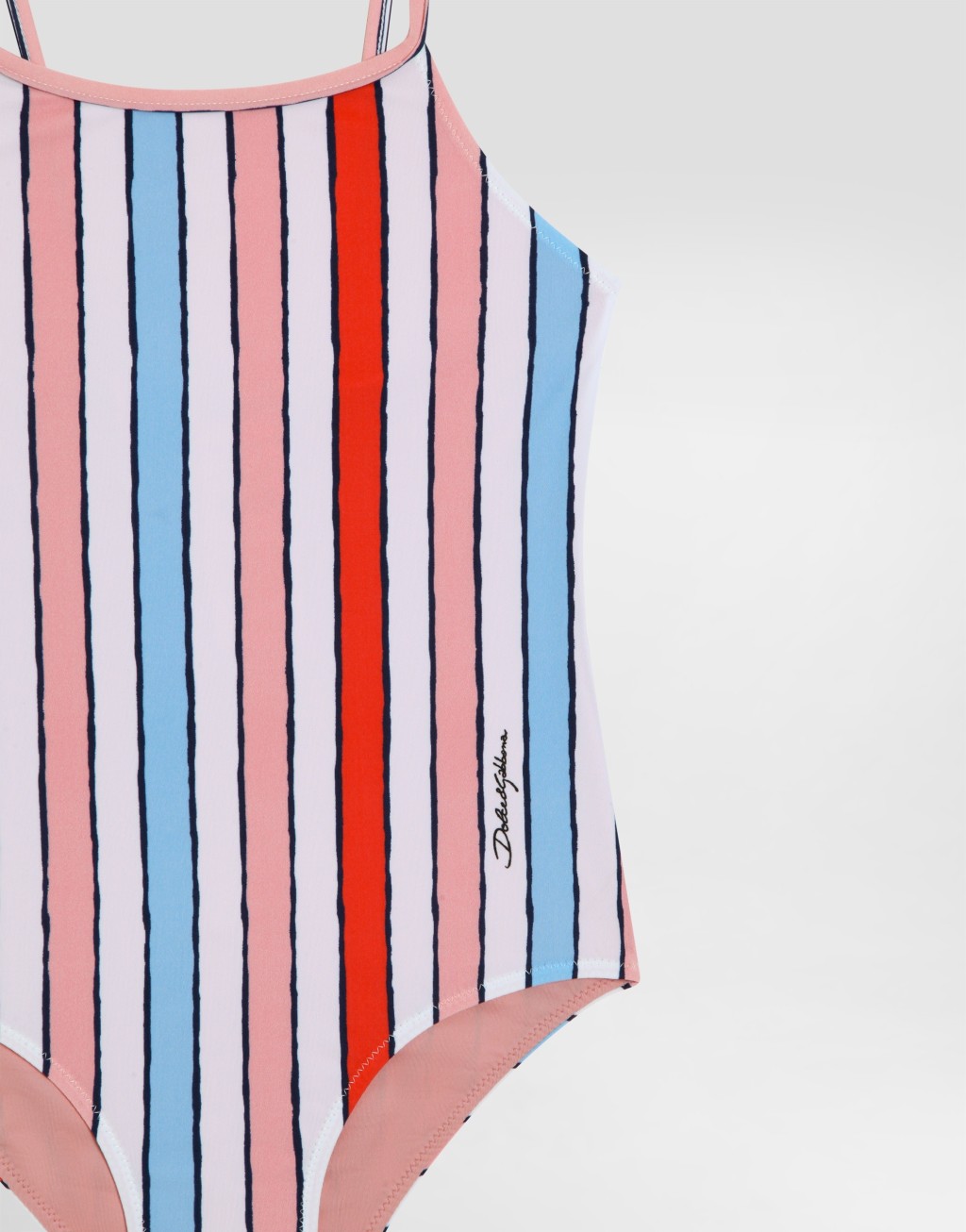条纹连体泳衣3