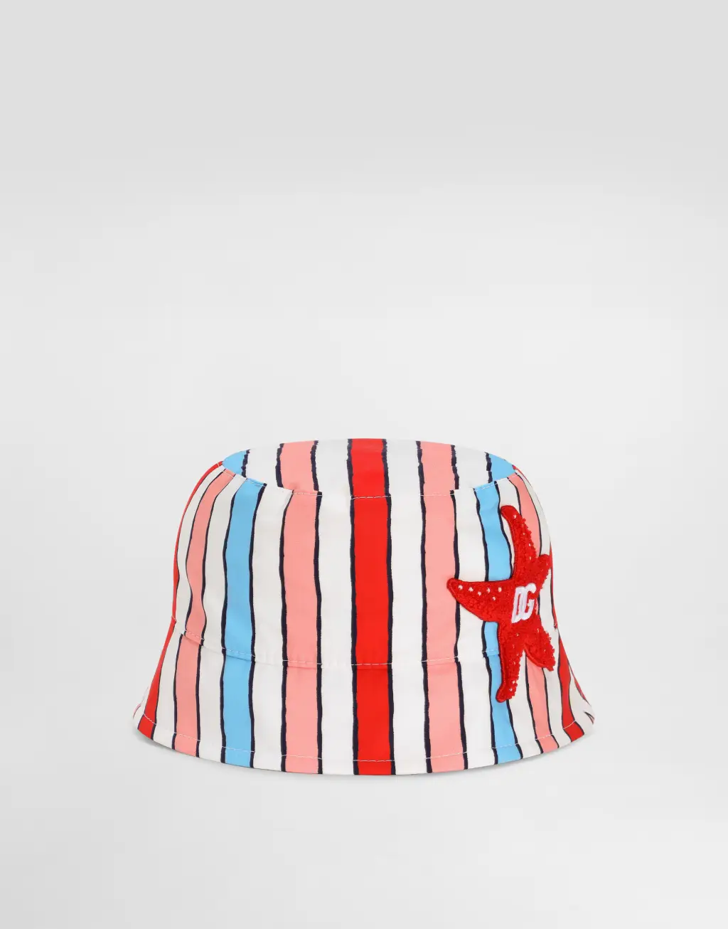 条纹府绸渔夫帽