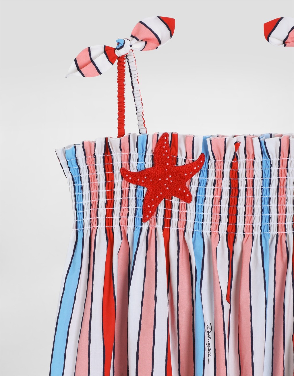 条纹府绸连衣裙3