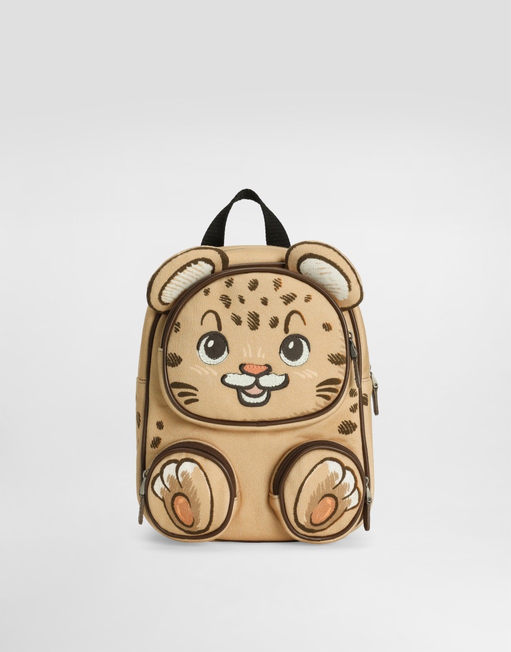 泰迪熊印花抓绒背包1