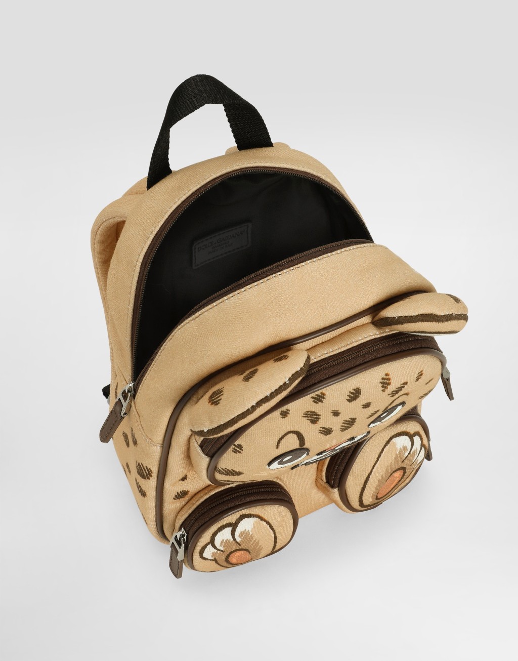 泰迪熊印花抓绒背包4