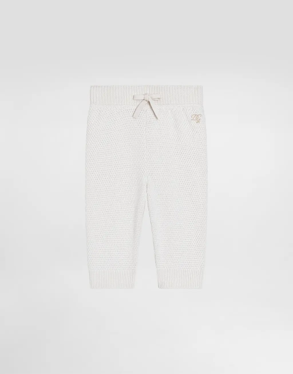 芝麻点针织长裤